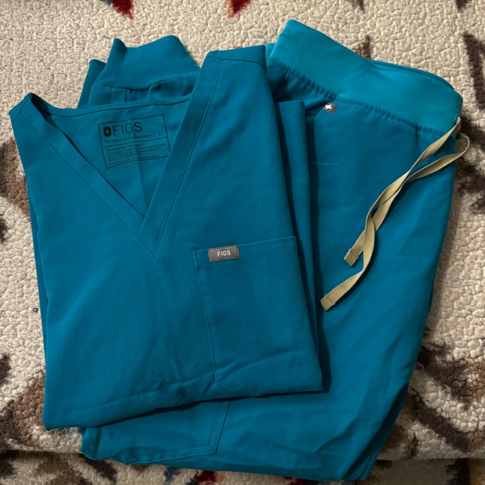 FIGS Teal Scrub Set (LARGE)